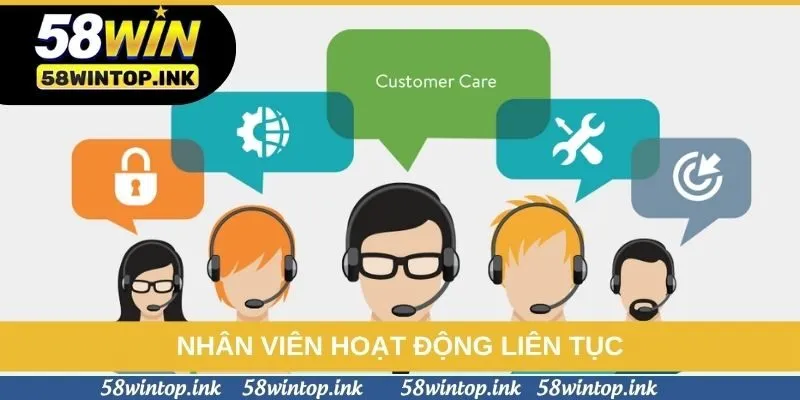 Nhân viên hoạt động liên tục