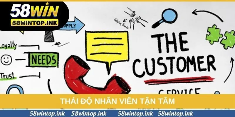 Thái độ nhân viên tận tâm